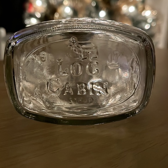 1976 Glass Log Cabin Maple Syrup Bottle Centennial Liberty Bell - Picture 4 of 10